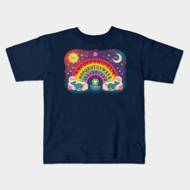 Rainbow Mermaid Spirit Board Kids T-Shirt by Ellador